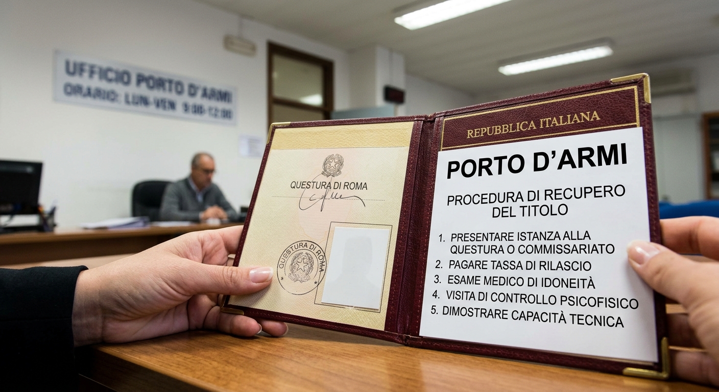 PORTO D'ARMI, PRECEDENTI PENALI, DINIEGO E REVOCA: quando può essere concesso e come recuperarlo
